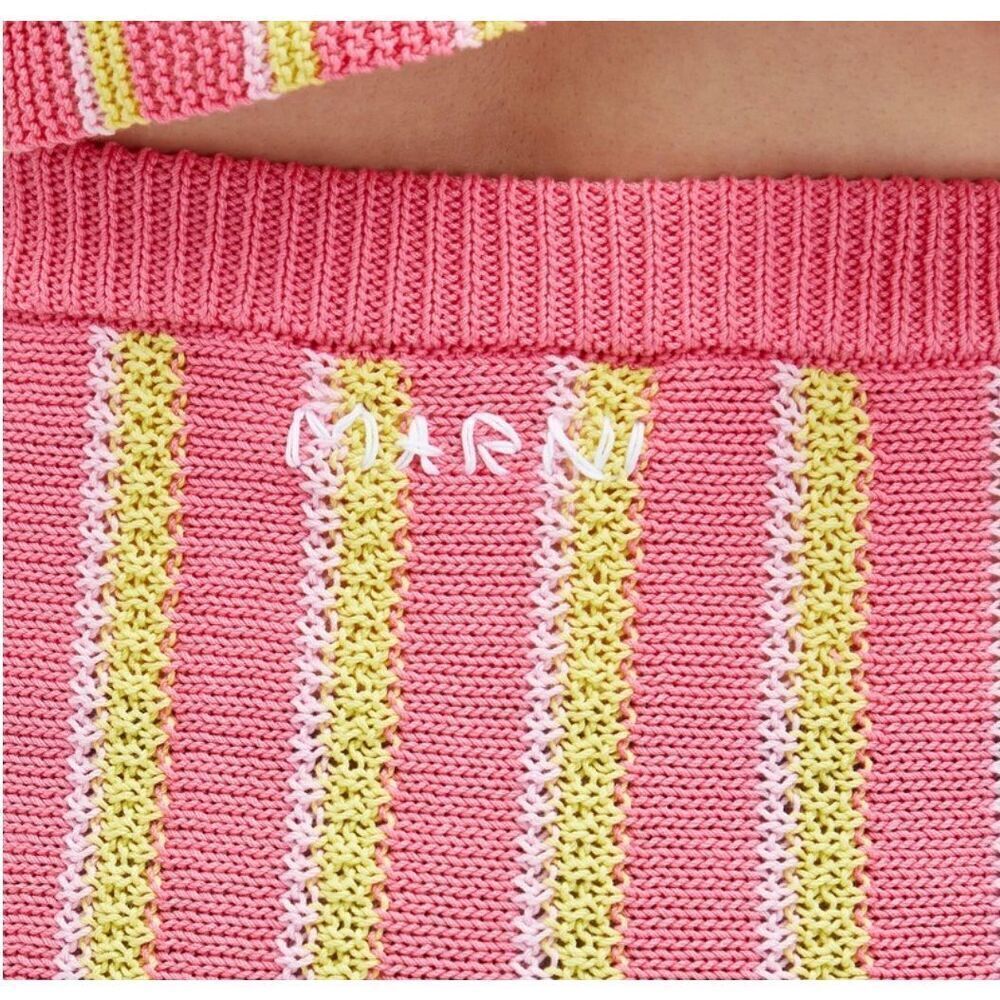 Marni 100% Cotton Skirt in Pink Gummy NWT Size 38/2 - Picture 2 of 12